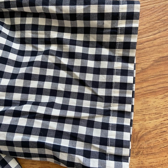 Vineyard Vines Mini Dress XS Gingham Check Black White - Picture 6 of 11